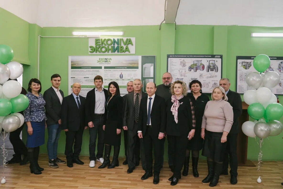 «ЭкоНива» открыла специализированную аудиторию в Новоаннинском сельскохозяйственном колледже