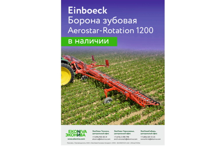 Einboeck Борона зубовая Aerostar-Rotation 1200 в наличии