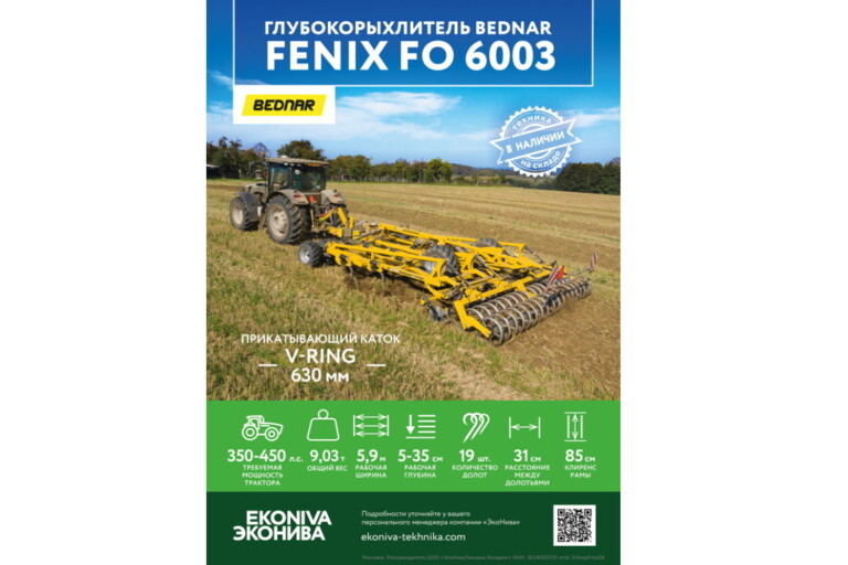 Глубокорыхлитель BEDNAR FENIX FO 6003